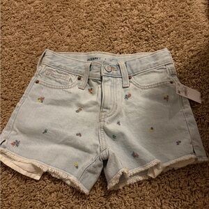 Old Navy Light Blue Floral Women's Jean Shorts